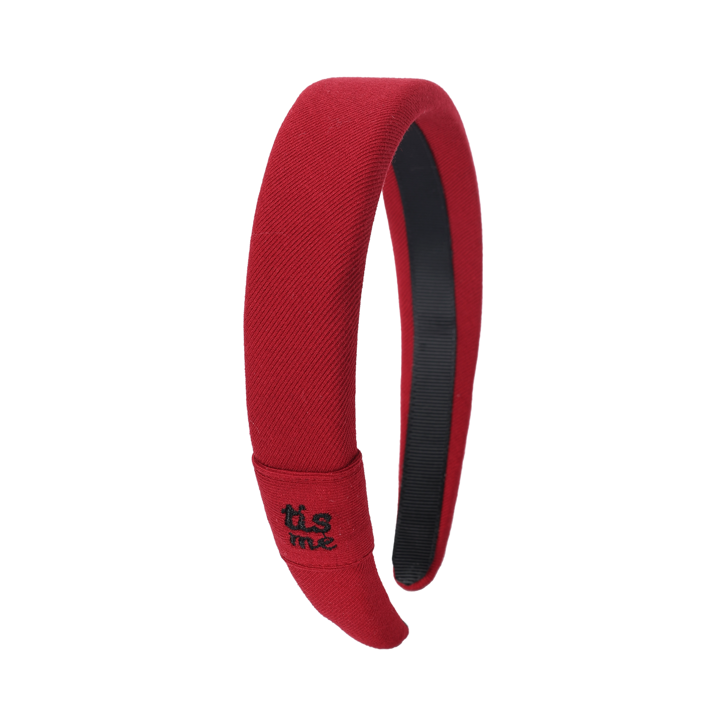 FW26 Sweatband Wrap- Quote- Just For You Hard Headband Dark Red
