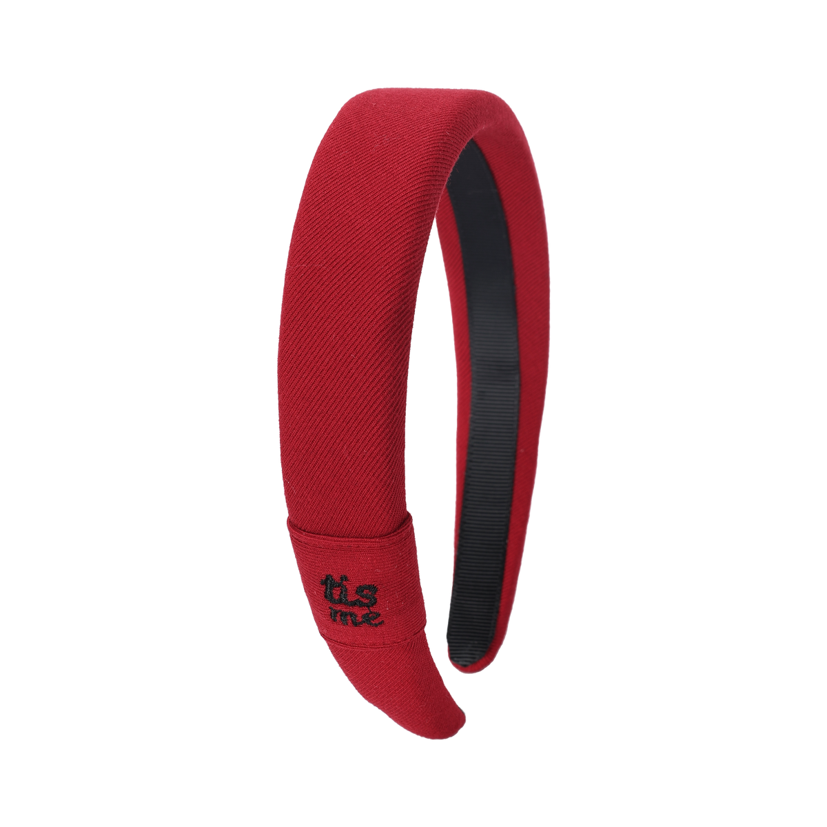FW26 Sweatband Wrap- Quote- Just For You Hard Headband Dark Red