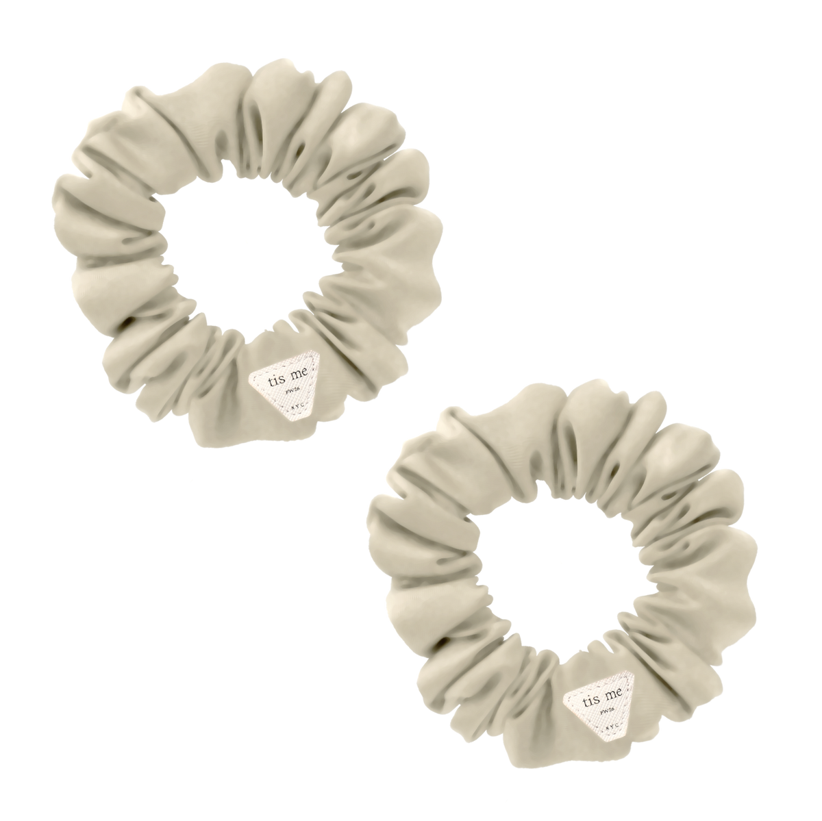 FW26 Suede Collection Mini Scrunchie Set Of 2 Cream
