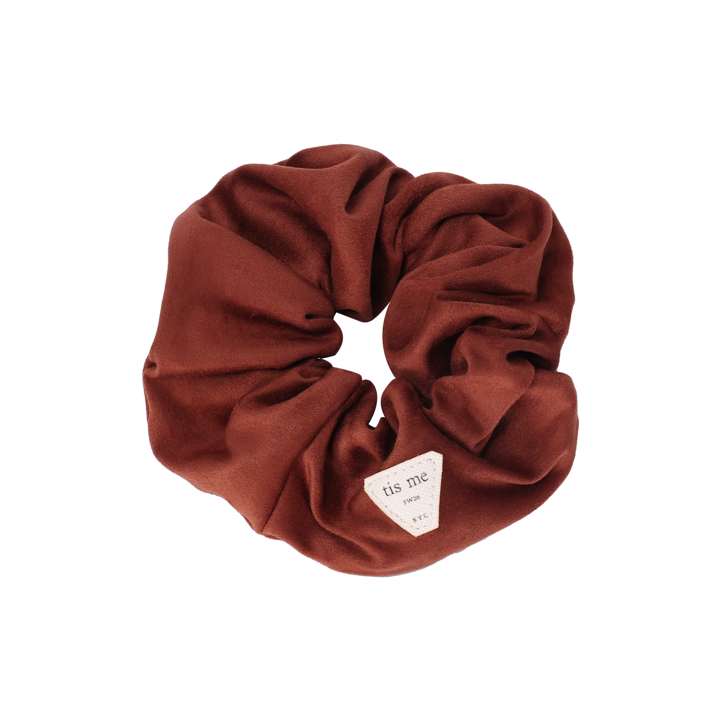 FW26 Suede Collection Scrunchie Camel