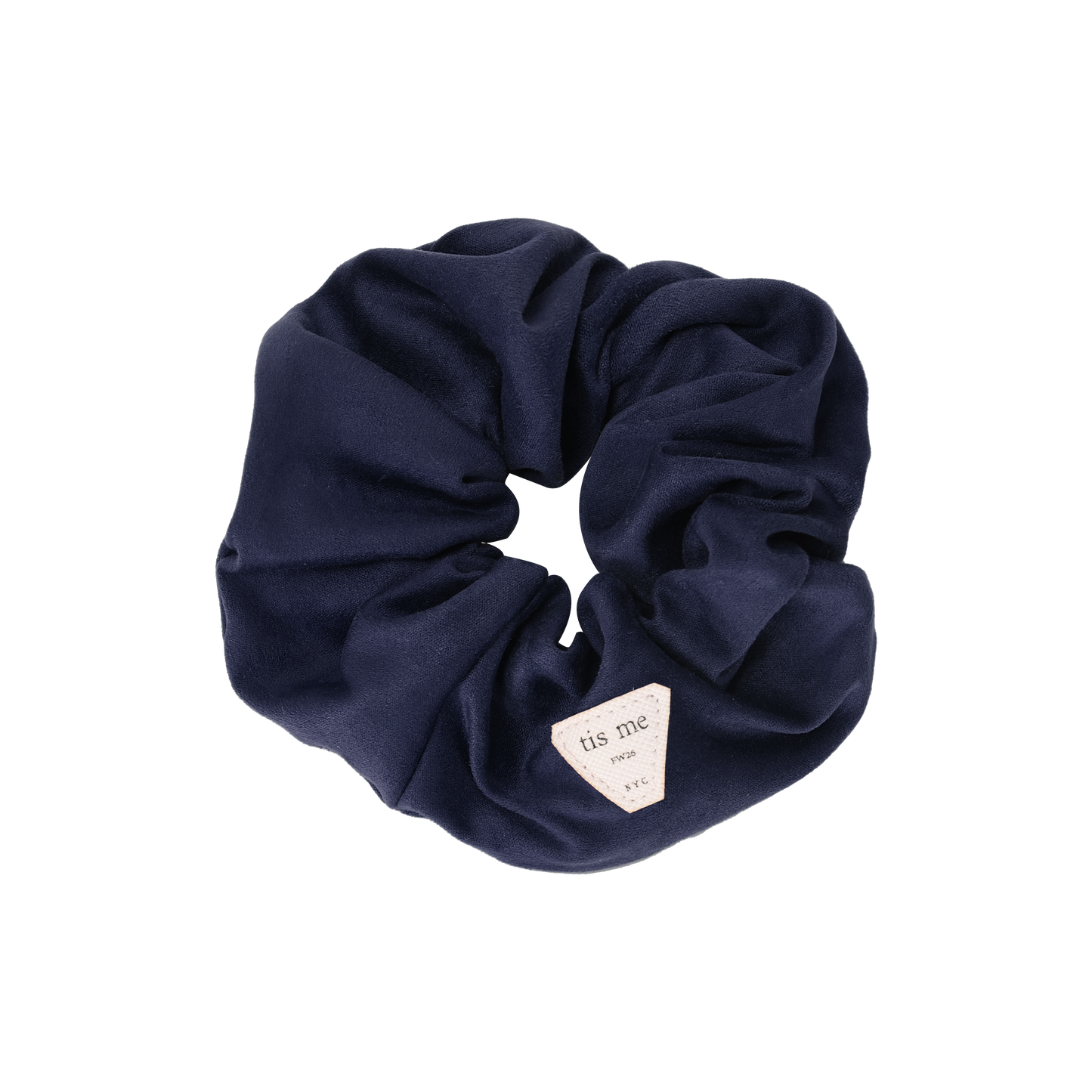 FW26 Suede Collection Scrunchie Navy