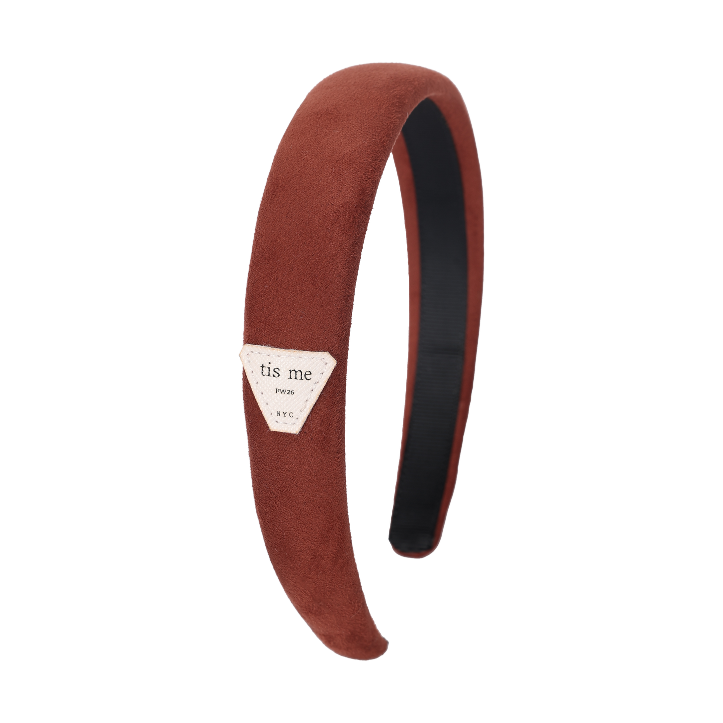 FW26 Suede Collection Hard Headband Camel