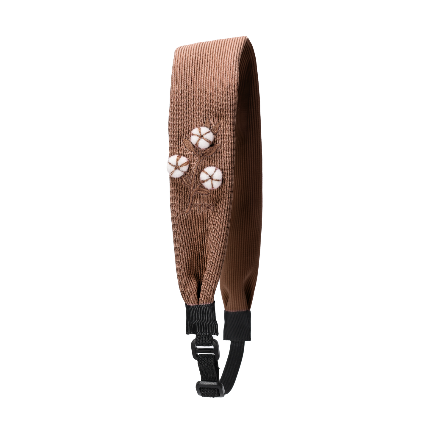 FW26 3D Cotton Flower Knit Headscarf 14 Brown