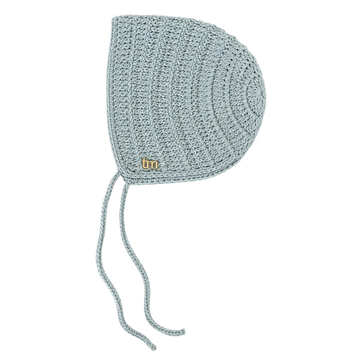 FW26 Winter Hand Crochet Bonnet Bonnet 3-9 Months Blue
