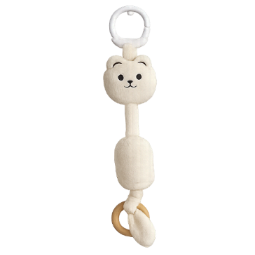 Jingle Sensory Toy Wind Chime (Bear, Cream)