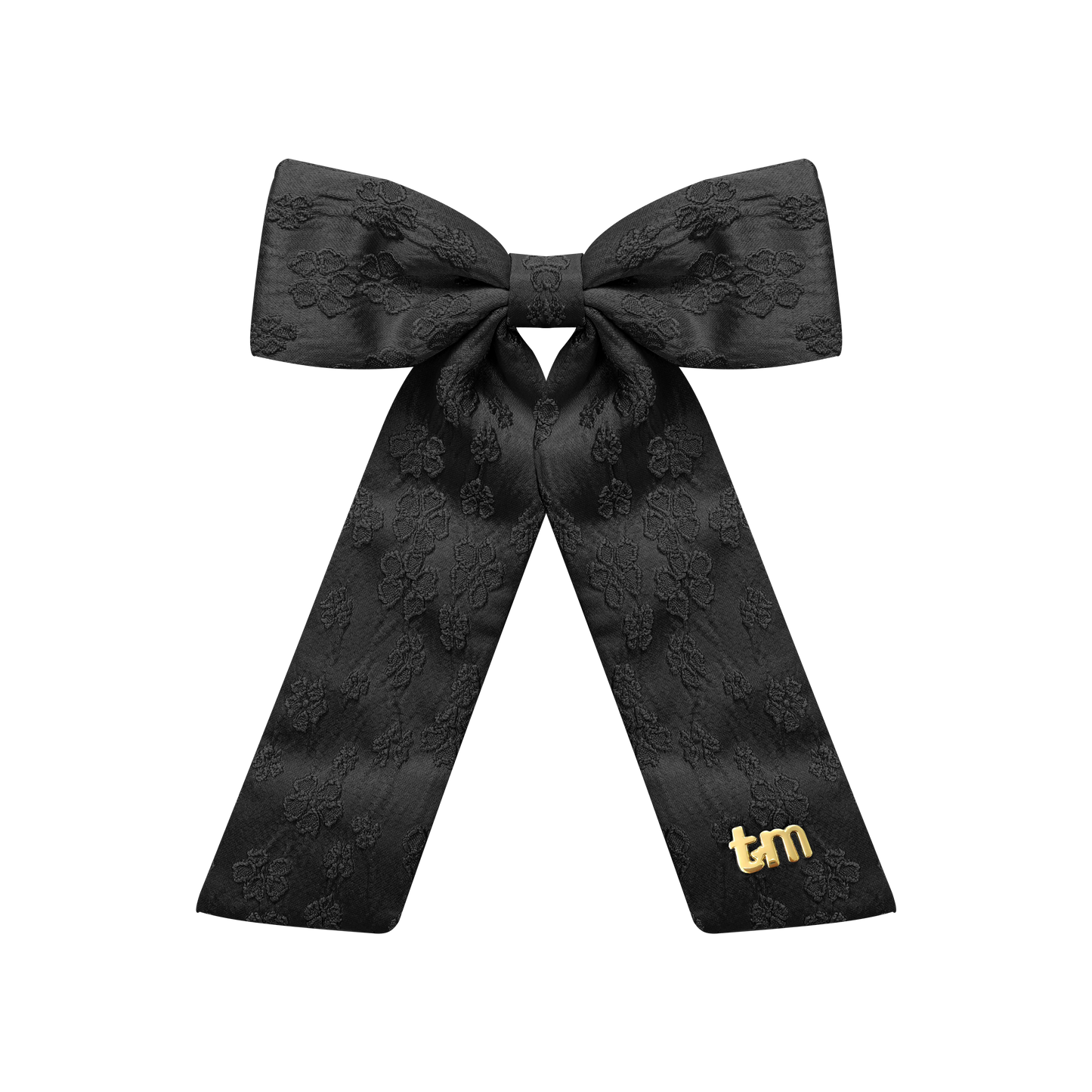 Lace Collection Large Bow Clip (Black)