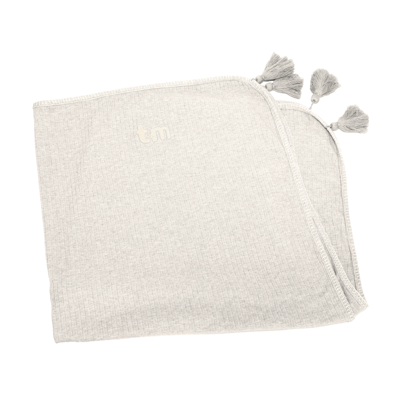 Cream Ribbed Blanket/swaddle