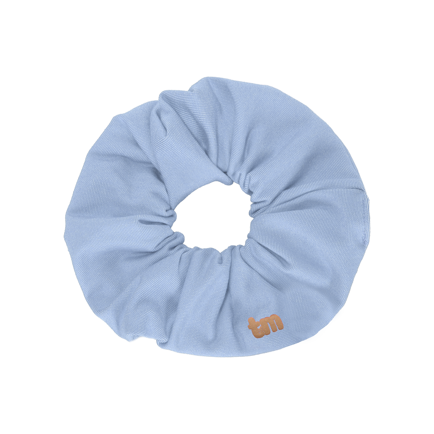 Denim Luggage Logo Collection Scrunchie (Chambray)
