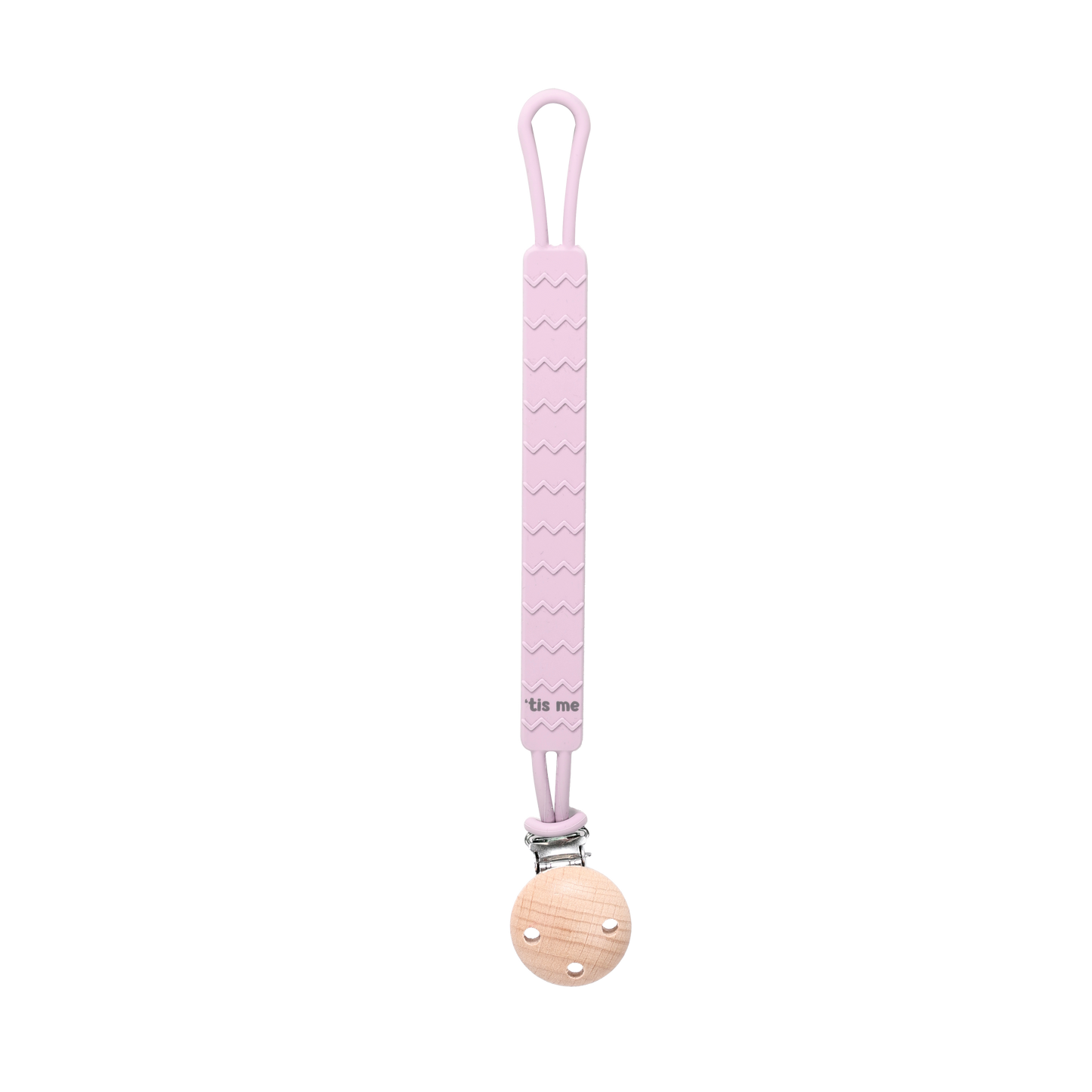 Pink Silicone Paci Holder