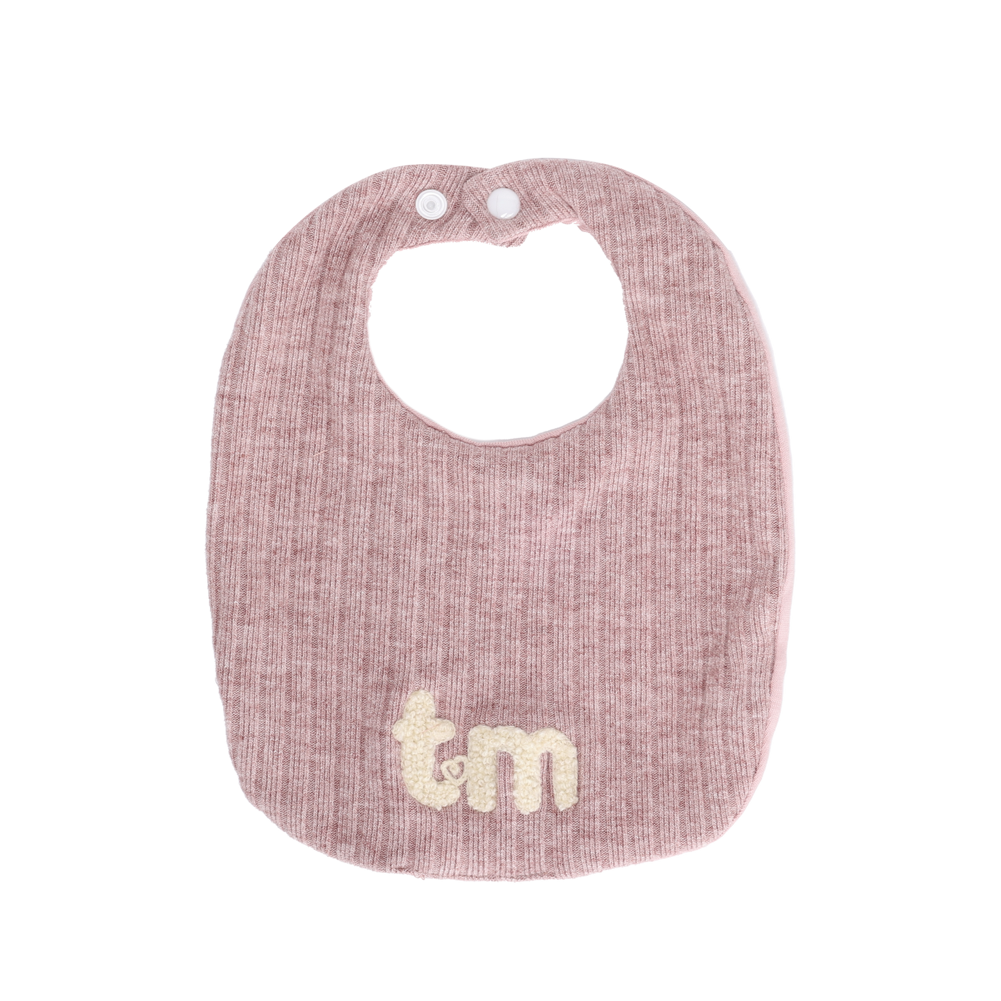 Pink Ribbed Bib
