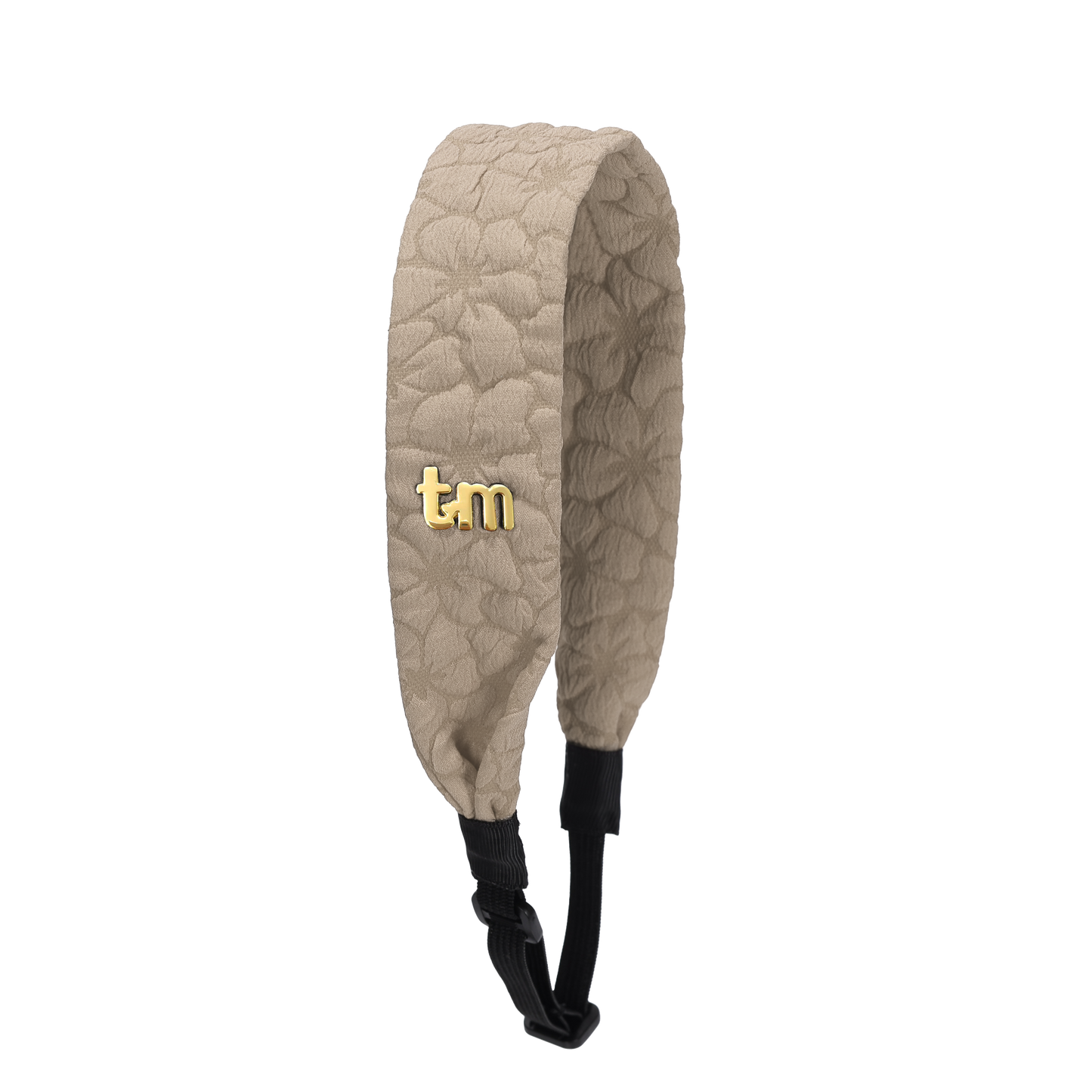 Floral Quilted Collection Adjustable Headscarf (Beige)