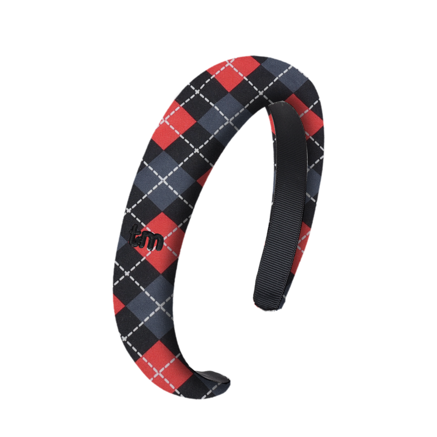 Argyle Hard Headband (Red)