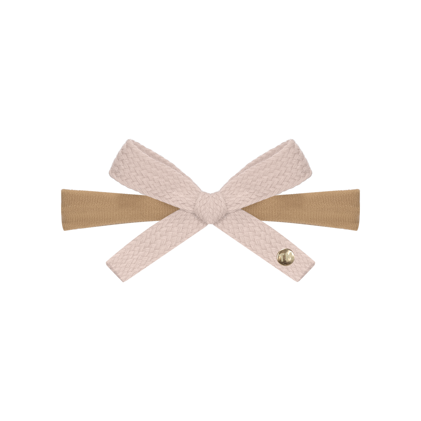 SS26 Woven Ribbon Nylon Baby Headband (Cream)