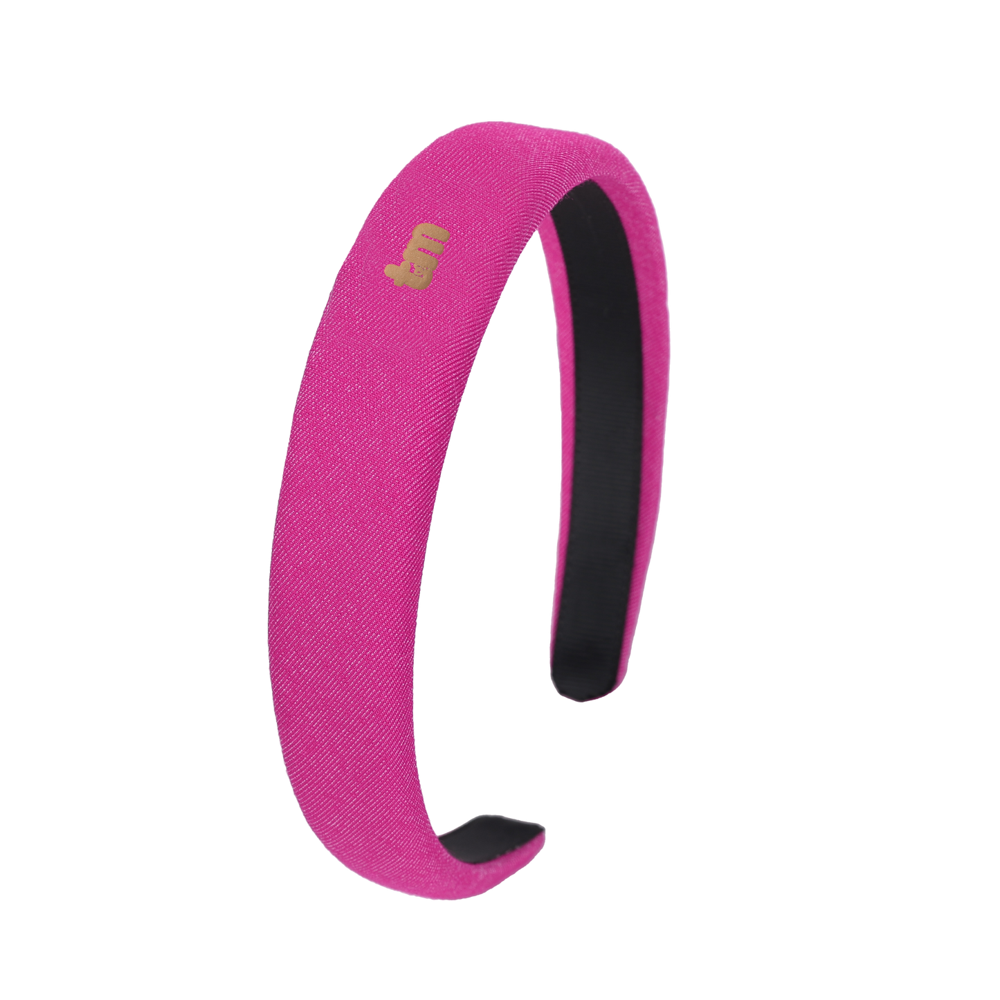 Denim Luggage Logo Collection Hard Headband ( Hot Pink)