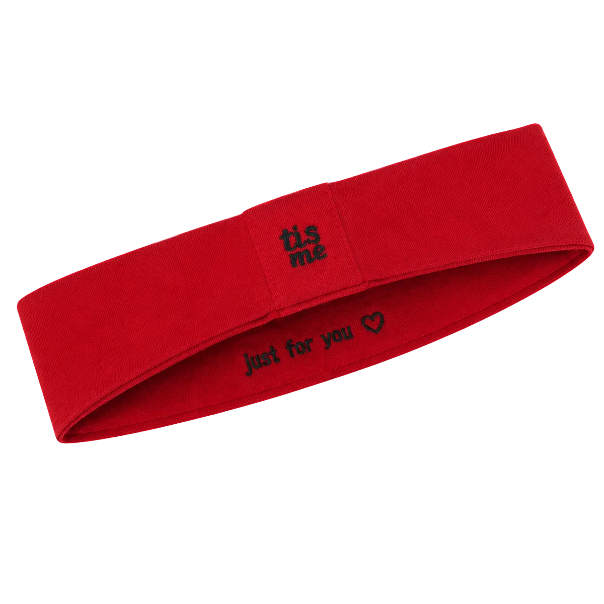 FW26 Sweatband Wrap- Quote- Just For You Sweatband Medium Toddler Dark Red