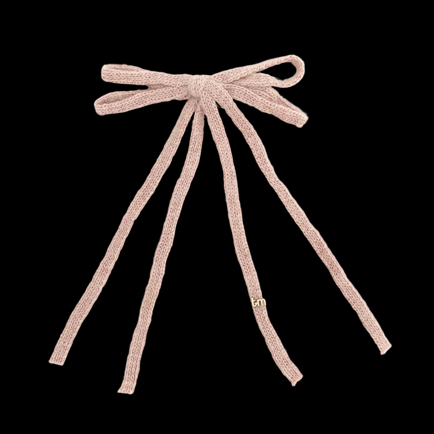 FW26 Boucle Ribbon - Long Tail Bow Clip Pink