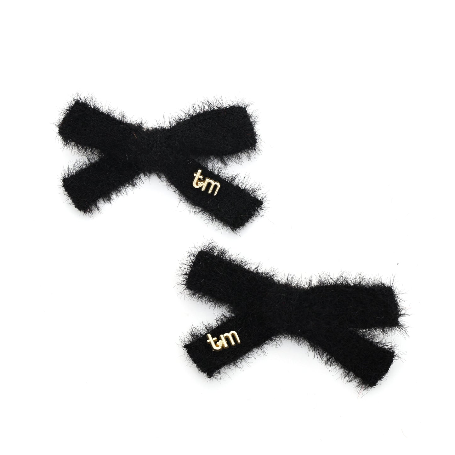 FW26 Boucle Ribbon - Set of 2 bow clip 2.5 width - Black