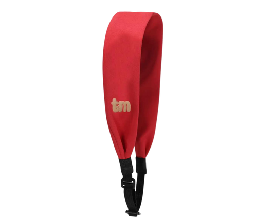 Denim Luggage Logo Collection Adjustable Headscarf (Red)