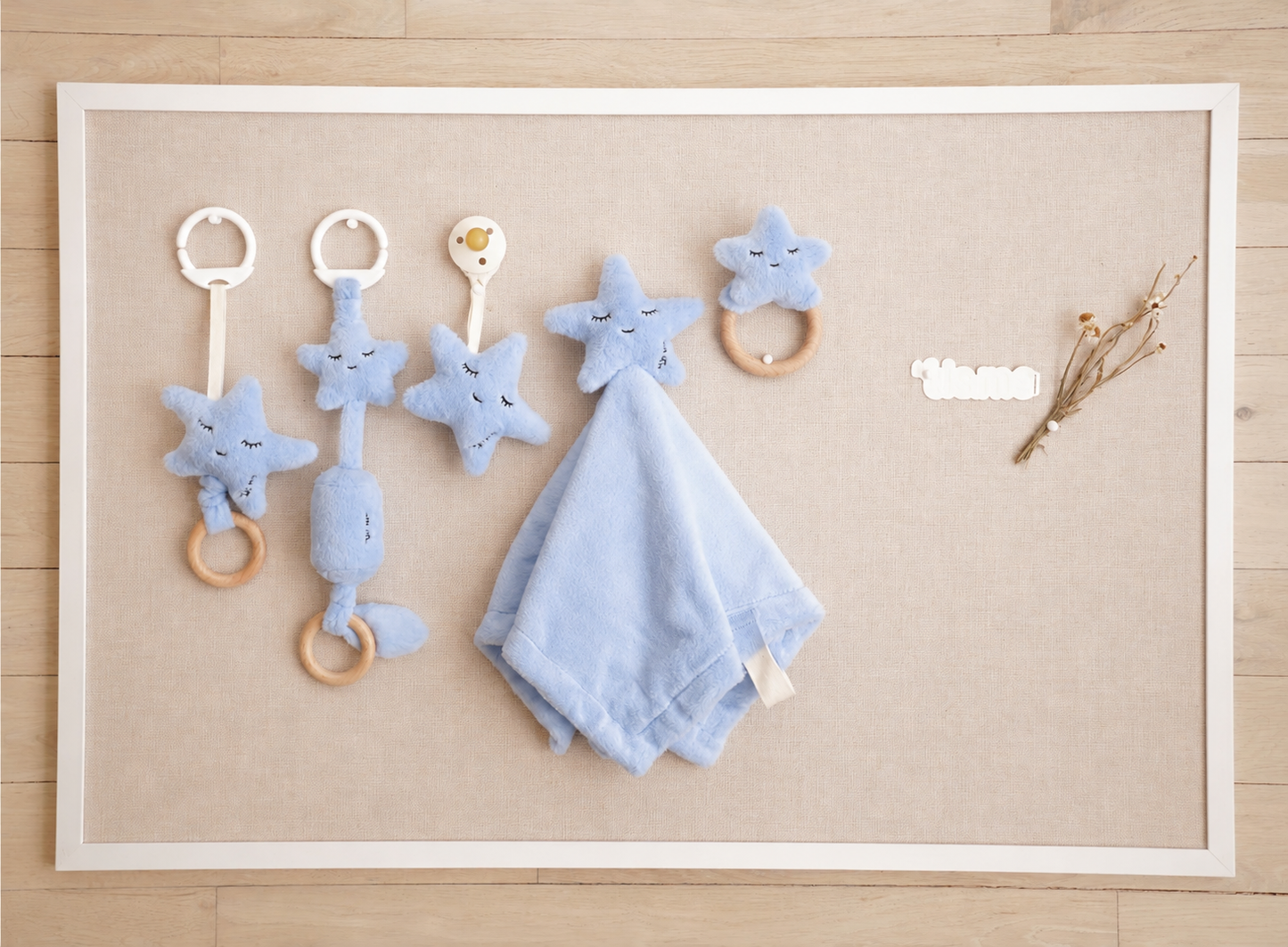 Rattle Teether (Star, Blue)