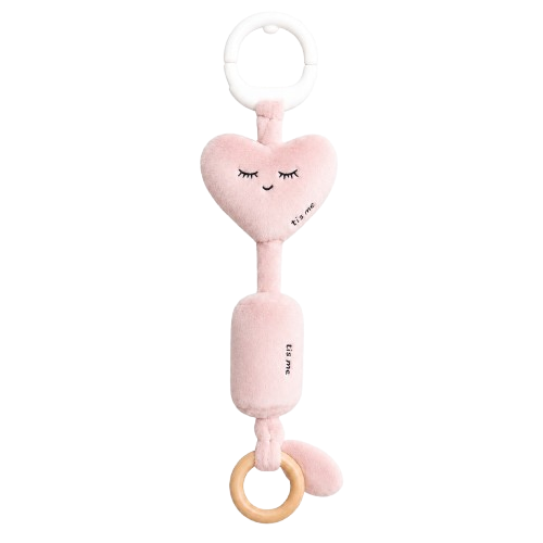 Jingle Sensory Toy Wind Chime (Heart, Pink)