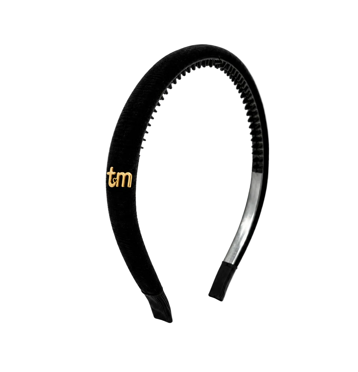 FW26 Velvet Cord Hard Headband Black