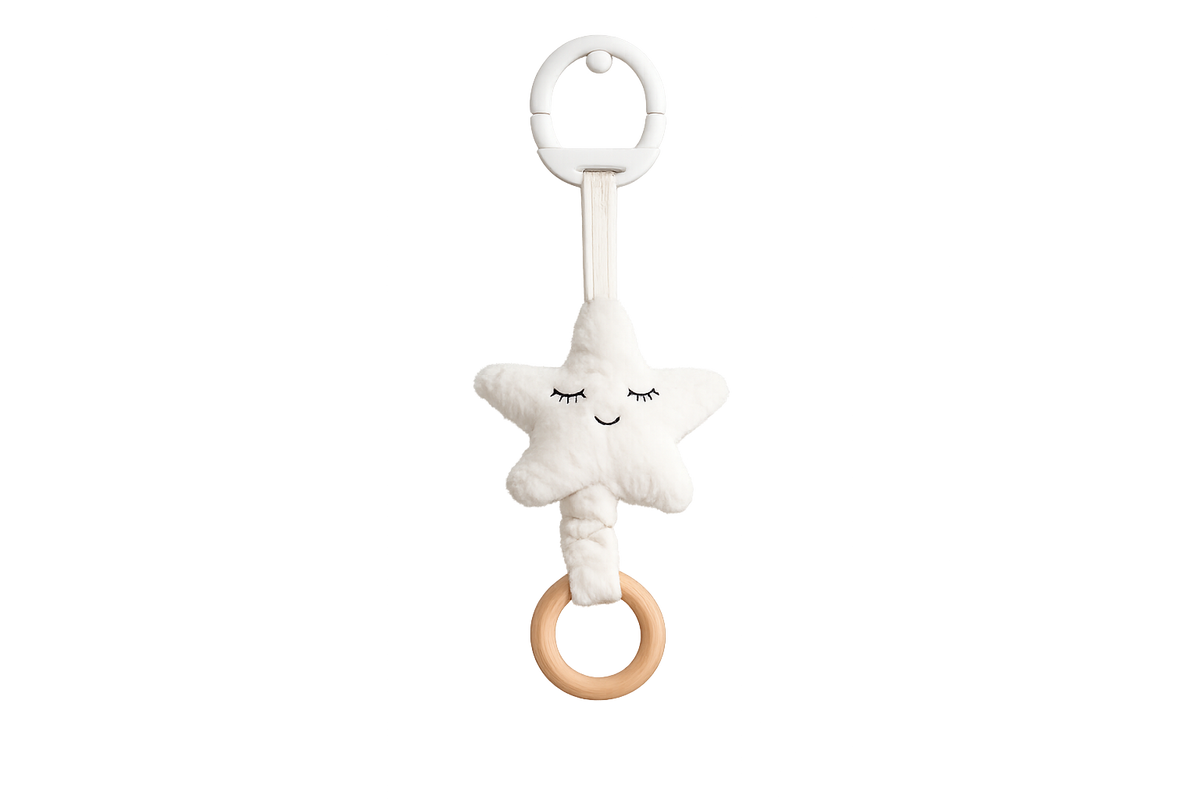 Lullaby Pull String Toy (Star, Cream)