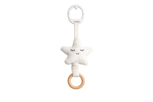 Lullaby Pull String Toy (Star, Cream)