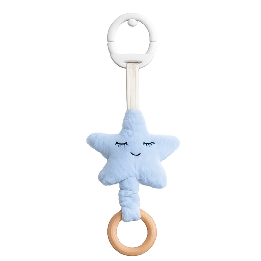 Lullaby Pull String Toy (Star, Blue)