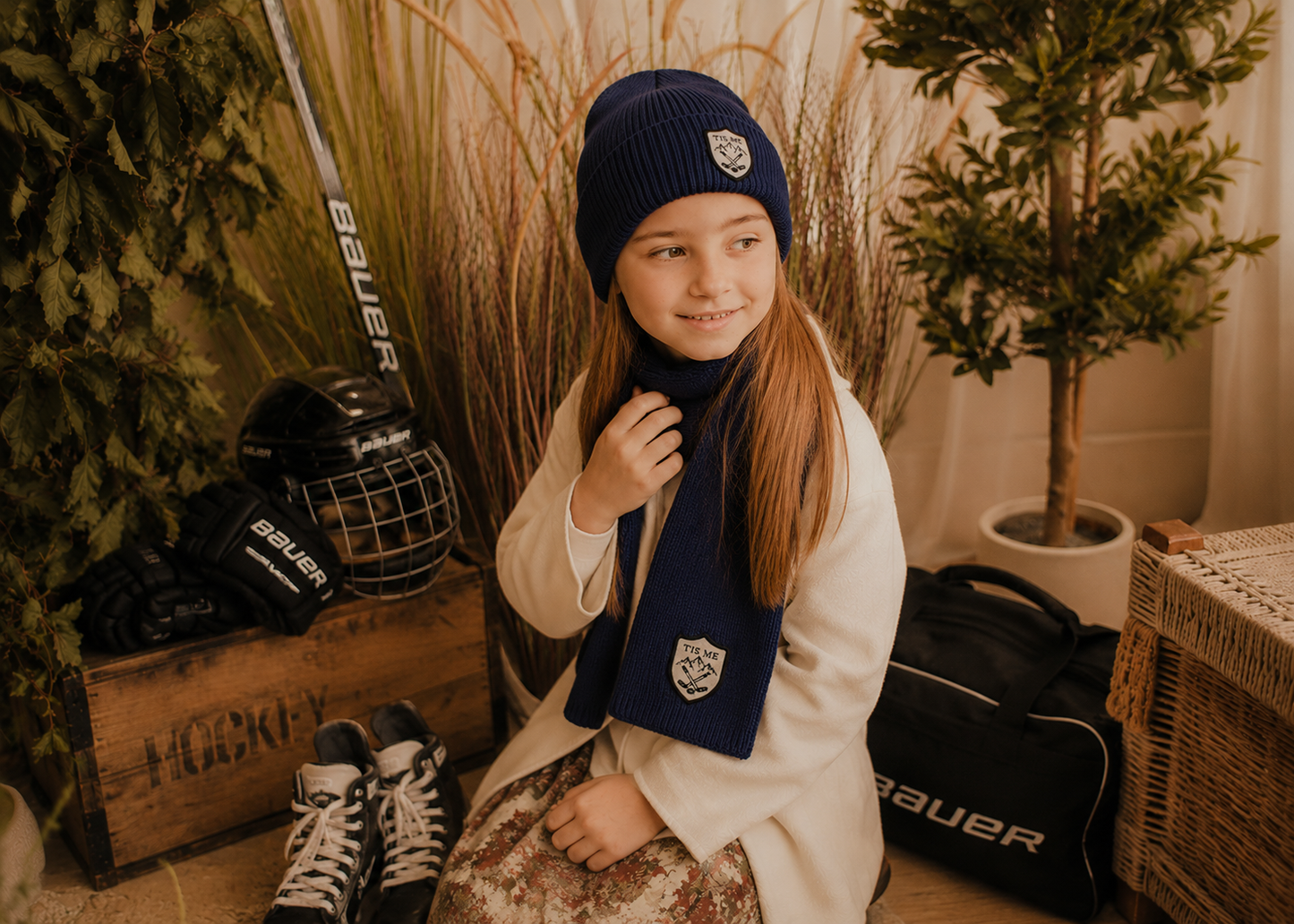 FW26 Winter Hat - Ice Hockey The Cuff Hat Winter Hat Small Age 1-3 Navy