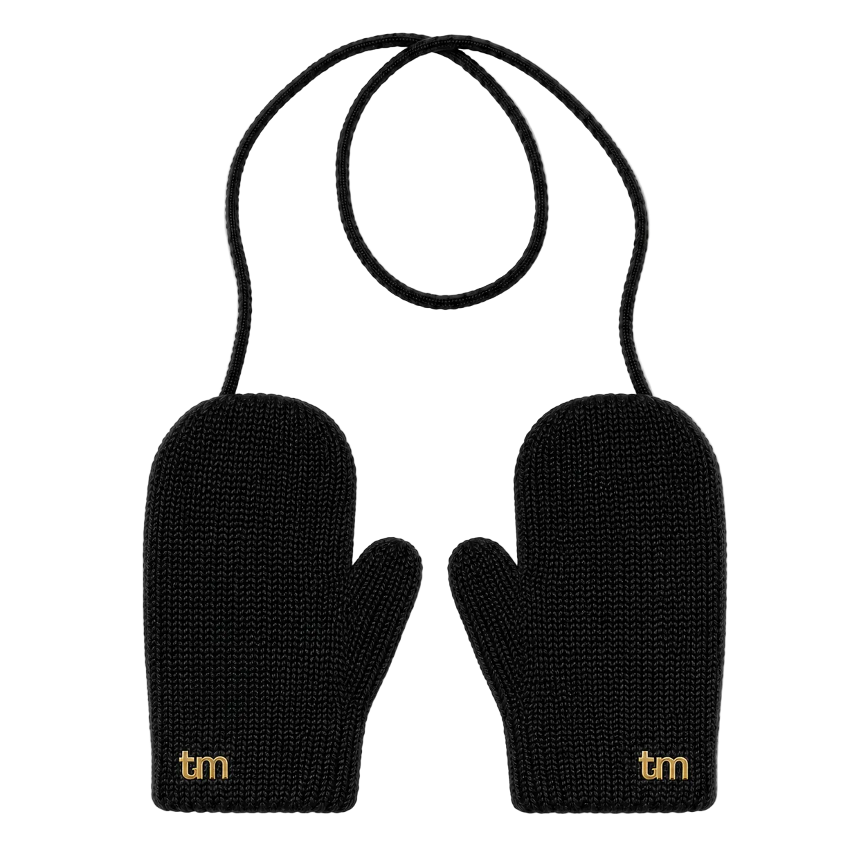 FW26 Gloves Gold Tm Mitten Toddler Black