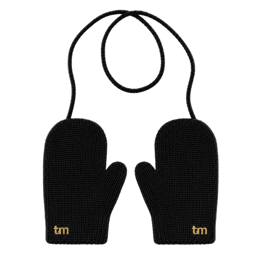 FW26 Gloves Gold Tm Mitten Toddler Black