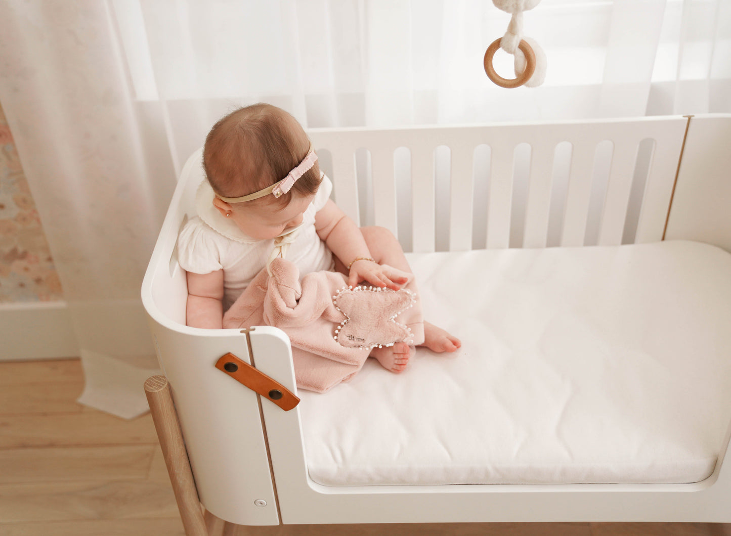 Lovey with Paci/Stroller String (Butterfly, Pink)