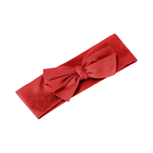 FW26 Sweatband Bow Toddler M Red 180