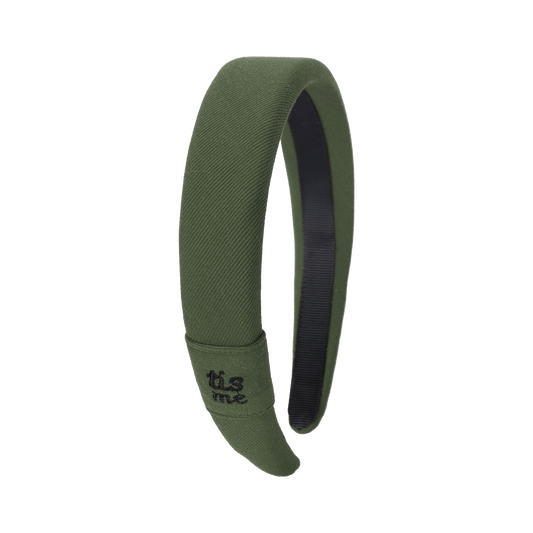 FW26 Sweatband Wrap- Quote- Just For You Hard Headband Green