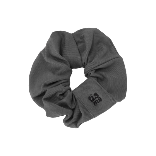FW26 Sweatband Wrap- Quote- Just For You Scrunchie Gray