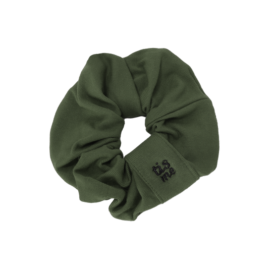 FW26 Sweatband Wrap- Quote- Just For You Scrunchie Green