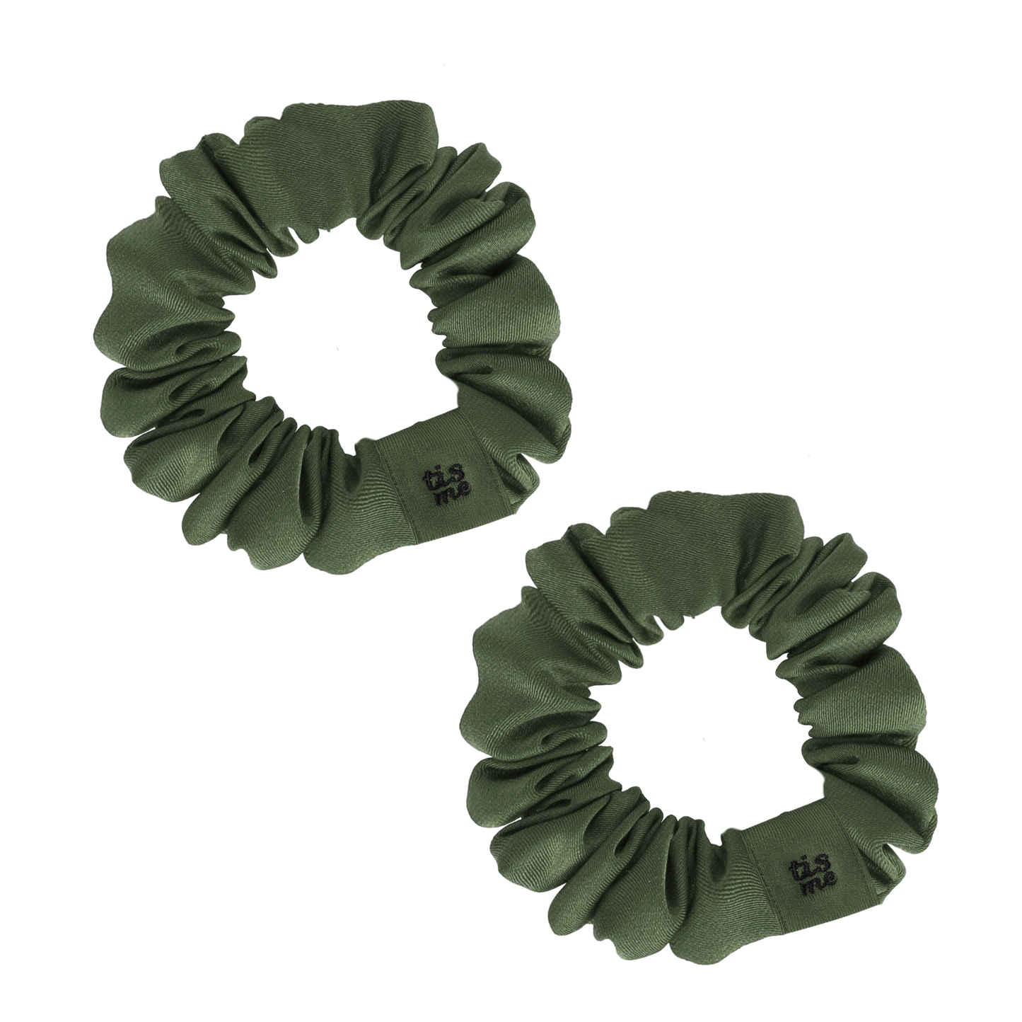 FW26 Sweatband Wrap- Quote- Just For You Mini Scrunchie Set Of 2 Green