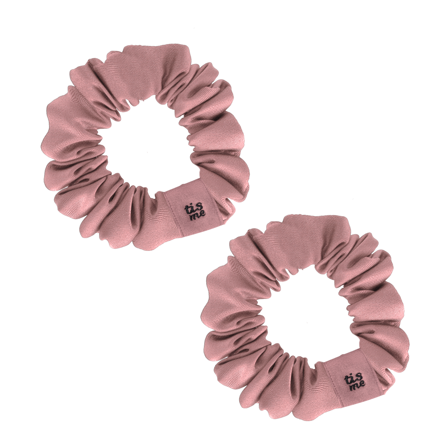FW26 Sweatband Wrap- Quote- Just For You Mini Scrunchie Set Of 2 Pink