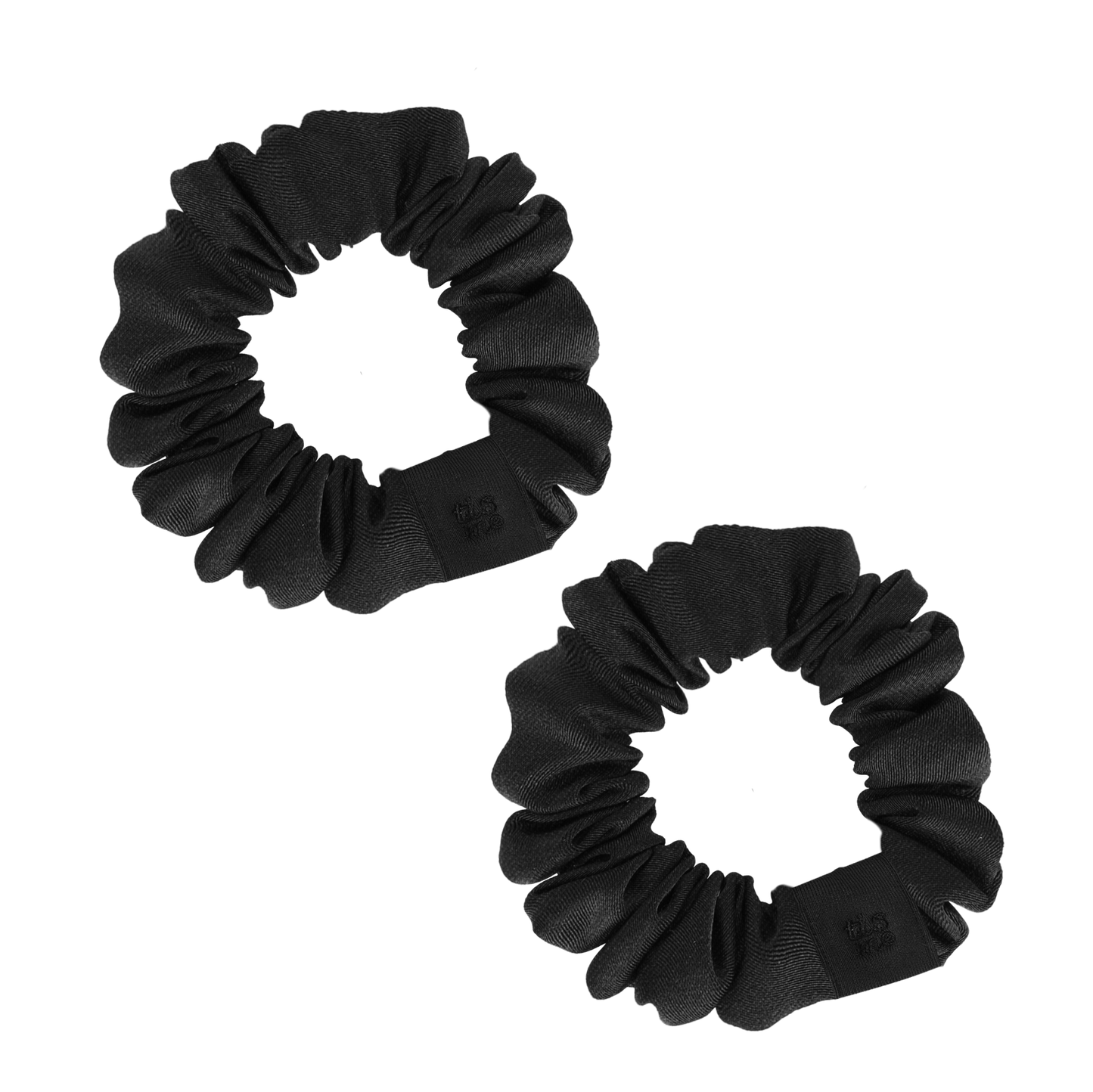 FW26 Sweatband Wrap- Quote- Just For You Mini Scrunchie Set Of 2 Black