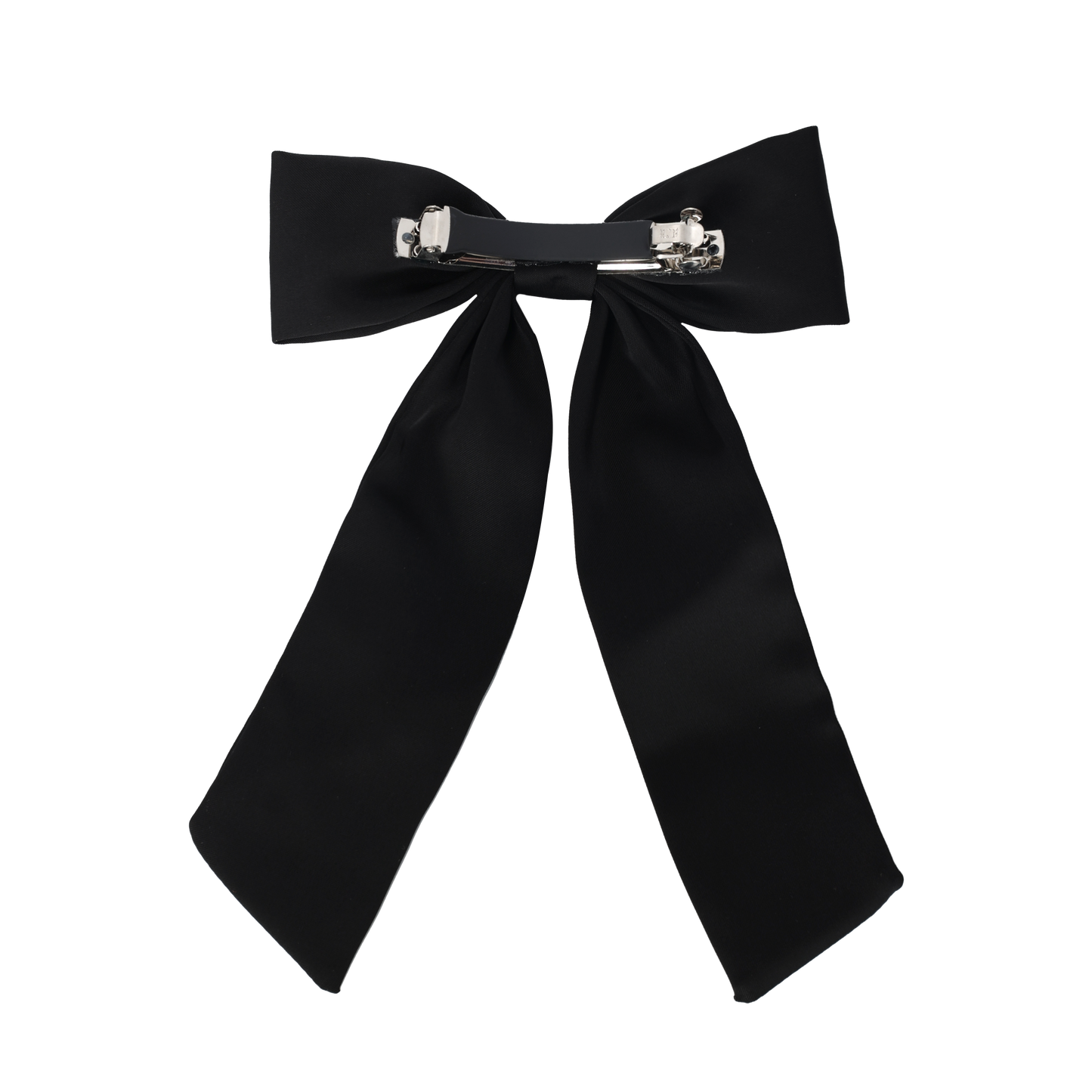 FW26 Velvet Textured Large Bow Clip - Barette Clip Brown