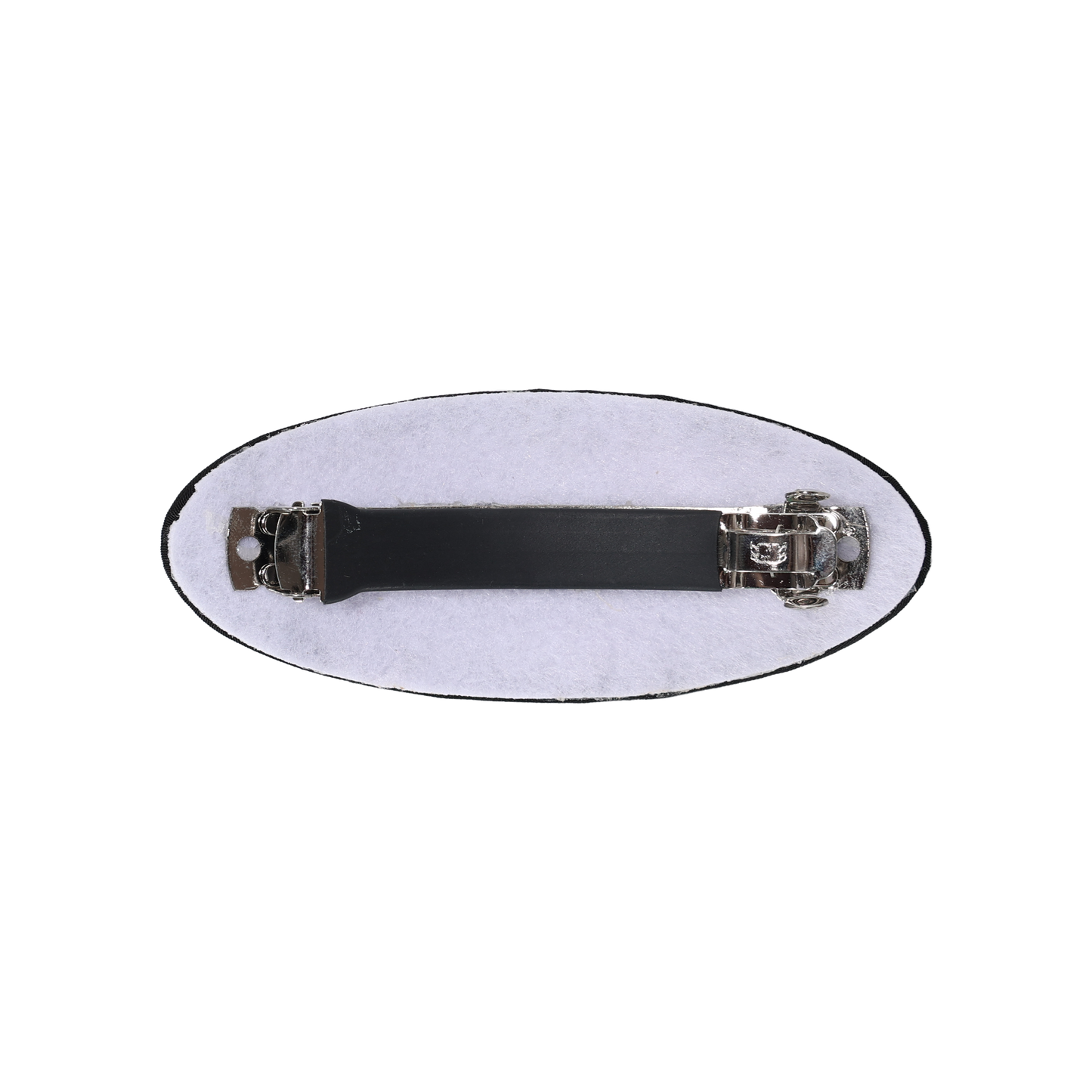 FW26 Tartan Bear Patch Printed Collection Barrette clip (Brown)