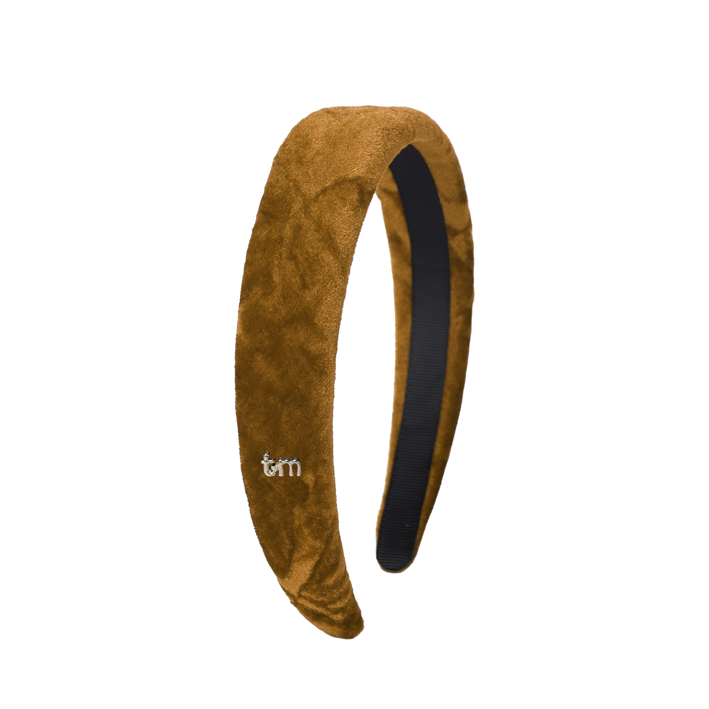 FW26 Crushed Velvet Hard Headband Brown