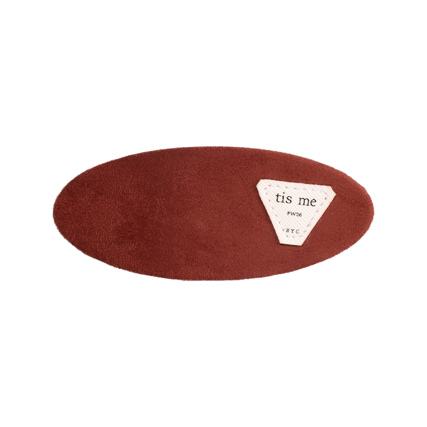 FW26 Suede Collection Barette Clip Camel