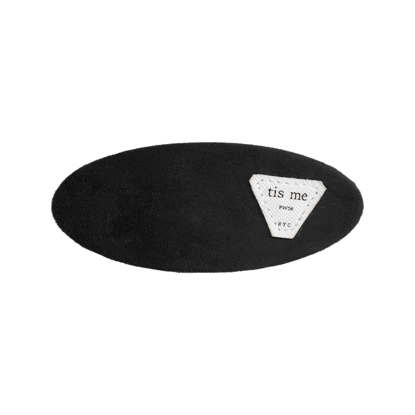 FW26 Suede Collection Barette Clip Black