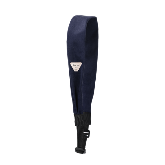 FW26 Suede Collection Standard Headscarf Navy