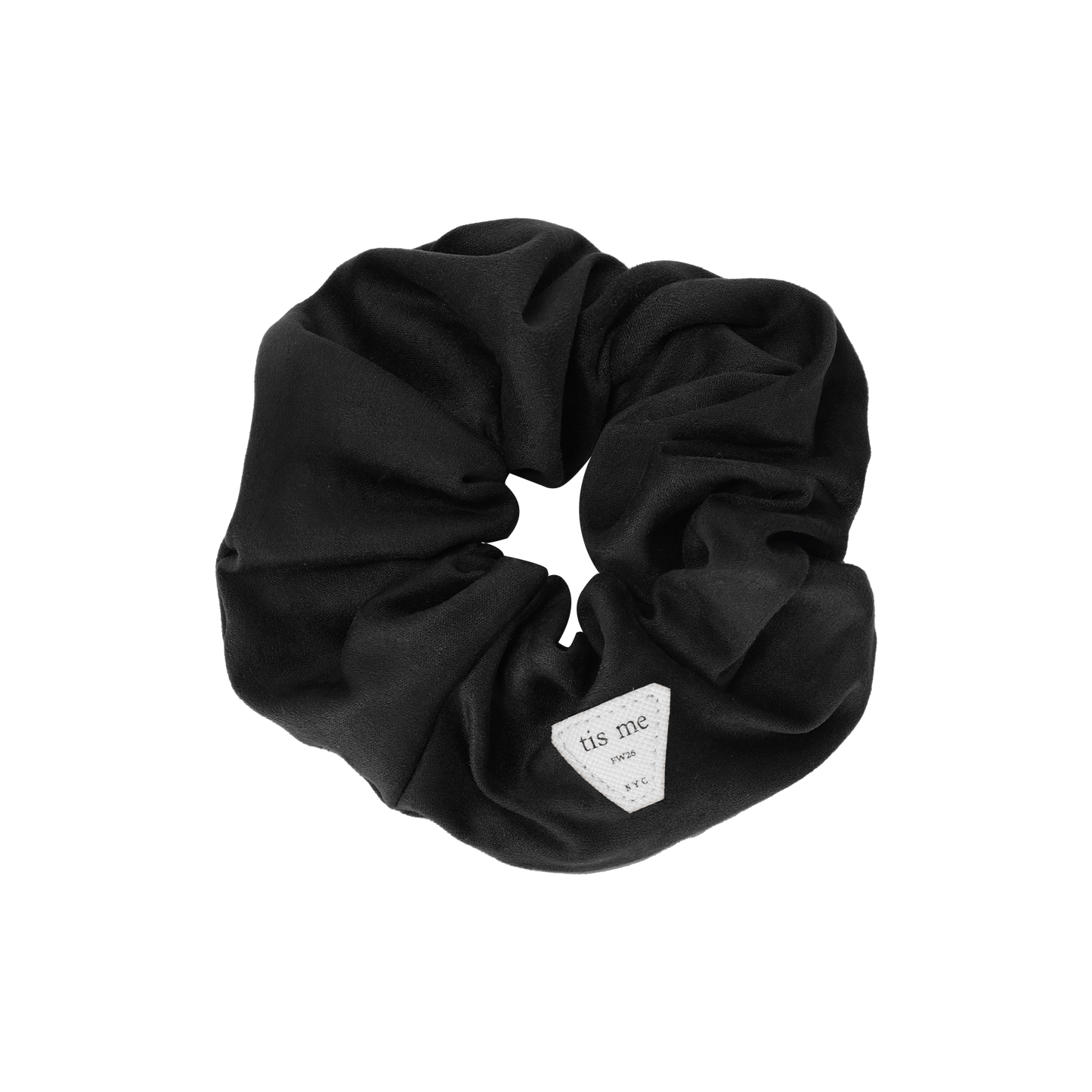 FW26 Suede Collection Scrunchie Black