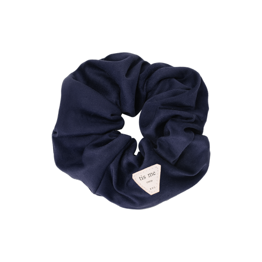 FW26 Suede Collection Scrunchie Navy