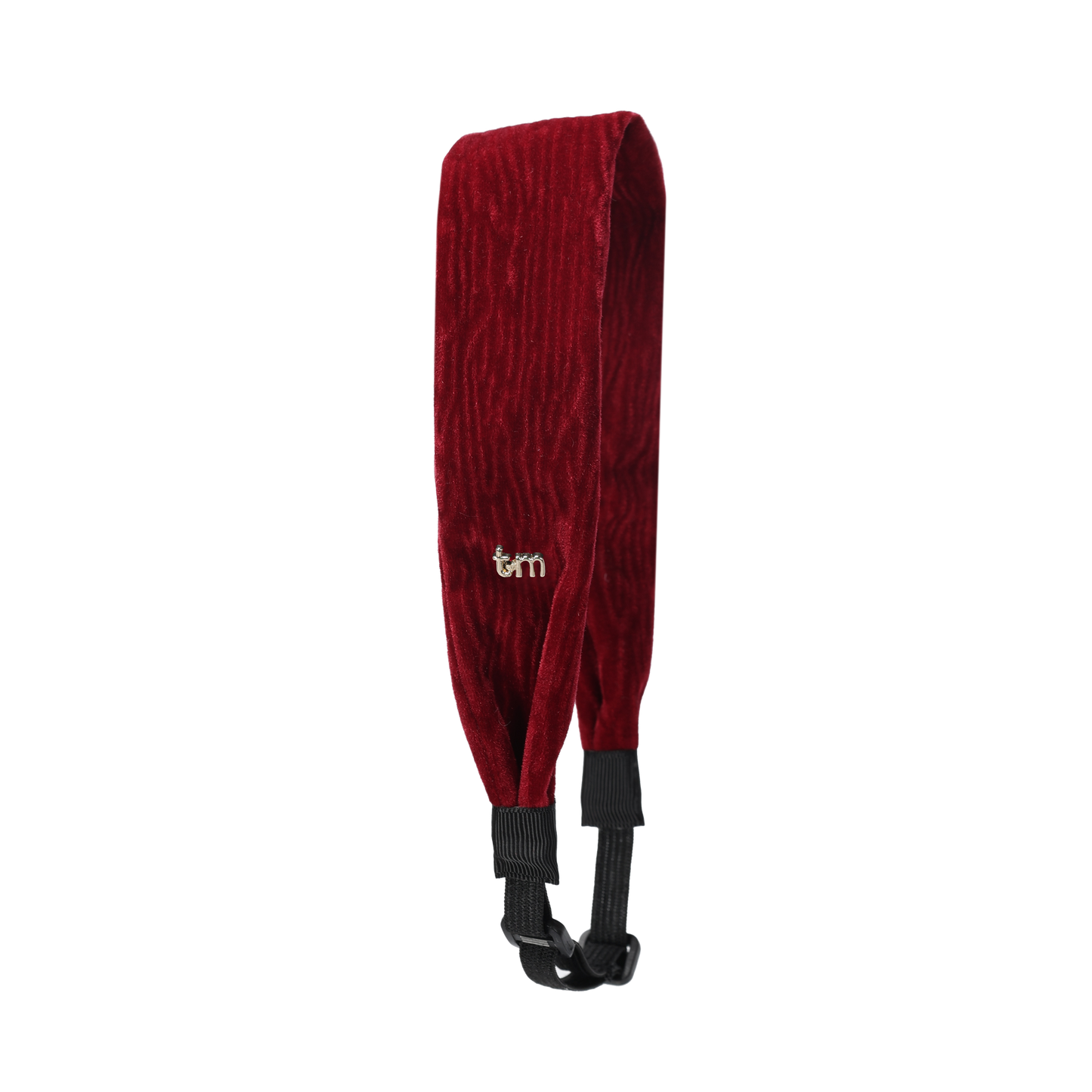 FW26 Velvet Textured Headscarf Maroon