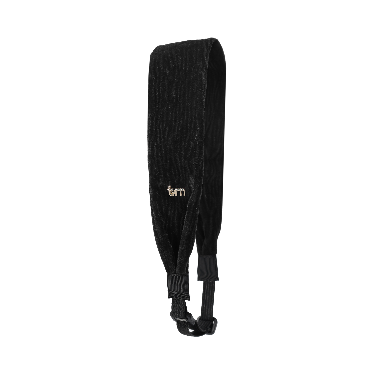 FW26 Velvet Textured Headscarf Black