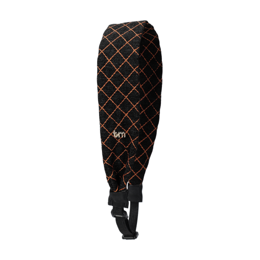 FW26 Denim Brown Thread Standard Headscarf Black 14